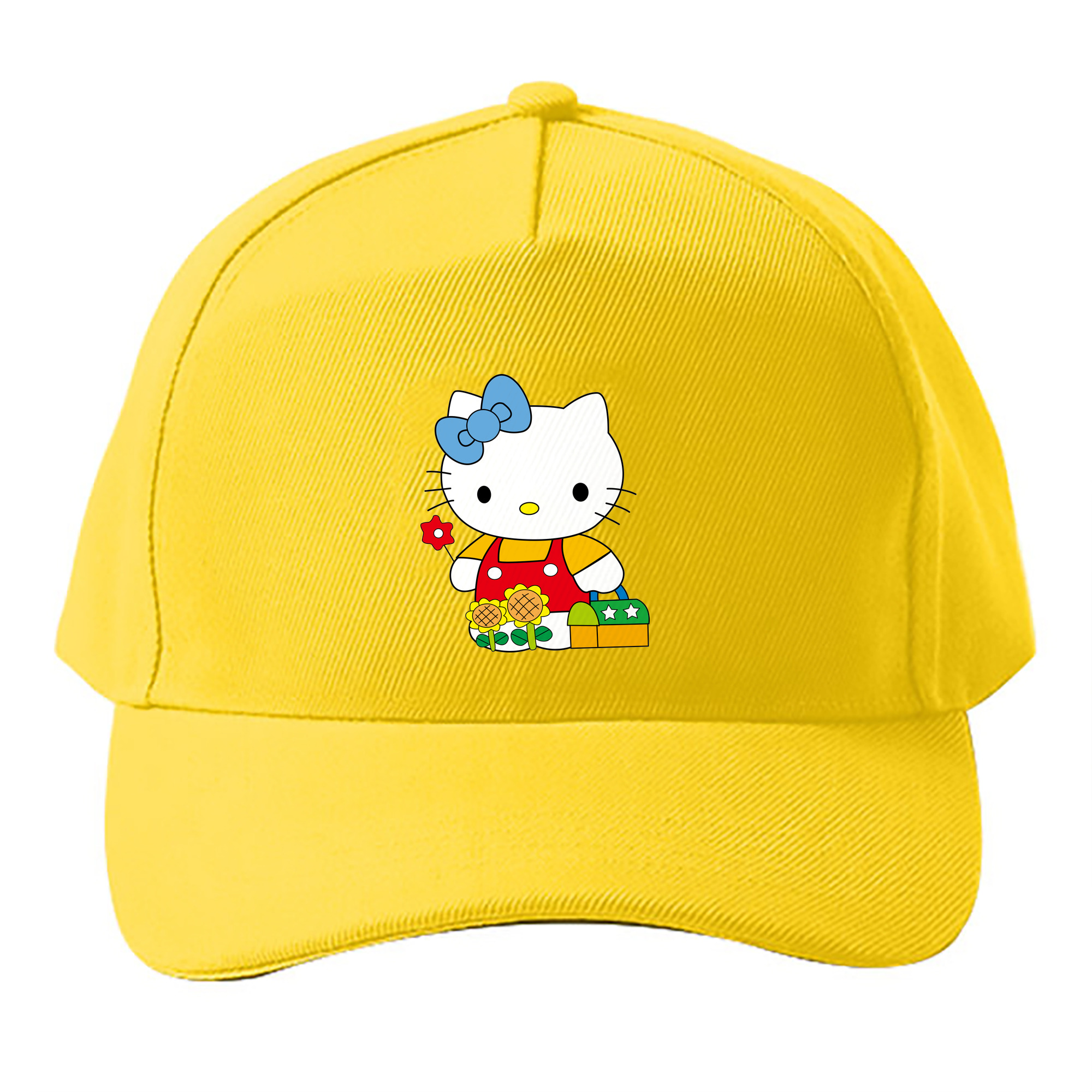 （画像用） Hello Kitty ハローキティ ベースボールキャップ 綿100％ 男女兼用 帽子 スポーツ